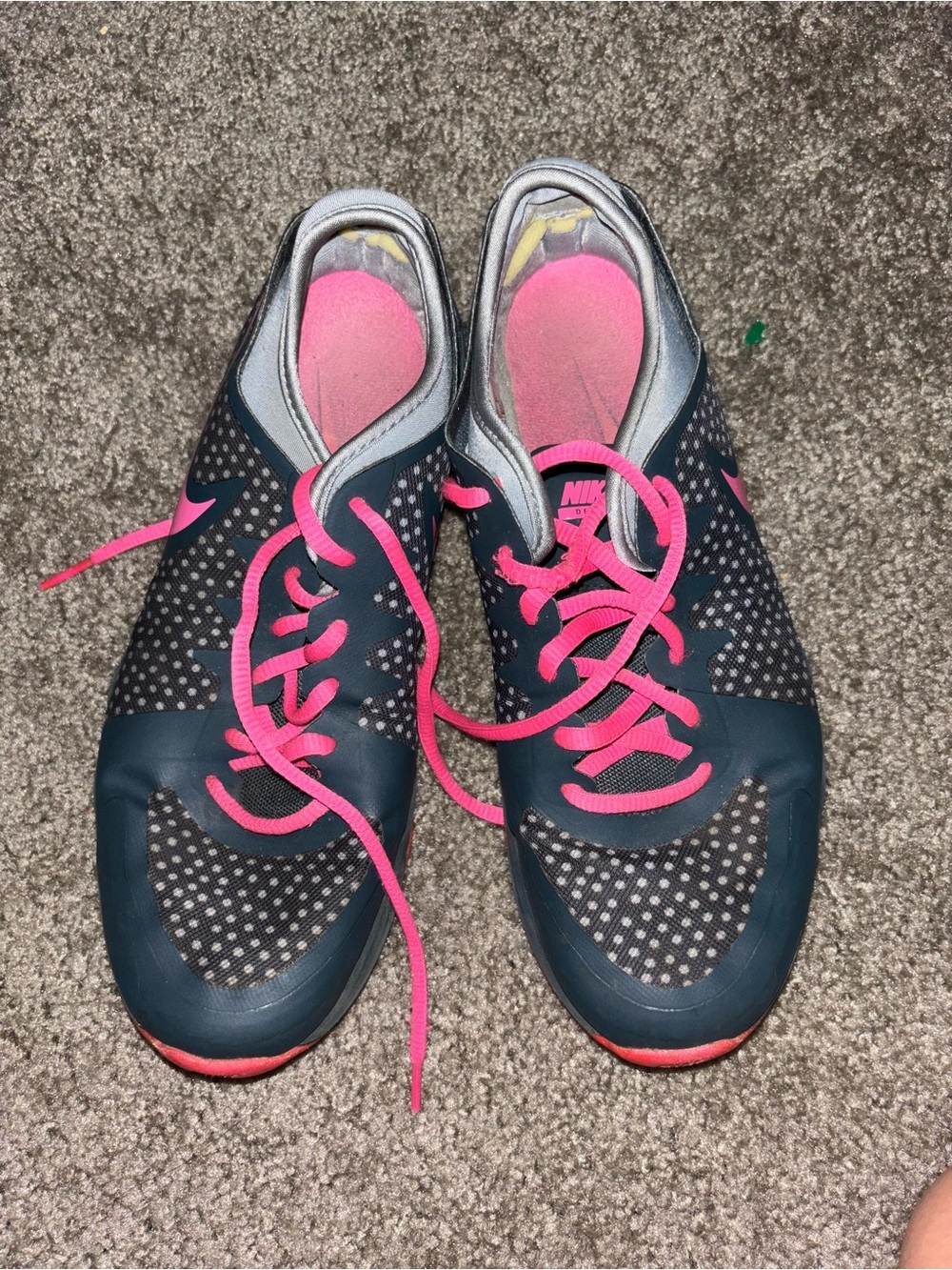 Nike Women's Dual Fusion TR 3 Training Shoes Pink and Gray Size 7